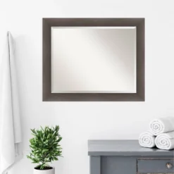 Hardwood Framed Bathroom Vanity Wall Mirror - Amanti Art 16 Hardwood Framed Bathroom Vanity Wall Mirror - Amanti Art -Baxton Studio Store GUEST 16d31f17 f05b 4112 b880 69552f4fee9e