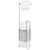 Home Basics Free Standing Dispensing Toilet Paper Holder, Chrome -Baxton Studio Store GUEST 17061e31 604e 4561 aab5 9d43e9e6e901