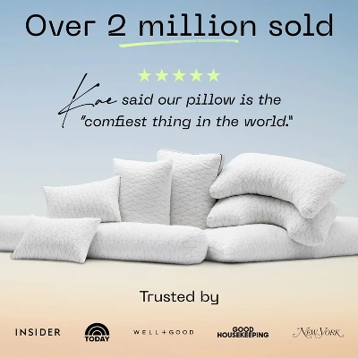 Coop Home Goods 20”x 54" Adjustable Memory Foam Body Pillow - GREENGUARD Gold Certified - Lulltra Washable Cover - White 10 Coop Home Goods 20”x 54" Adjustable Memory Foam Body Pillow - GREENGUARD Gold Certified - Lulltra Washable Cover - White - Image 8