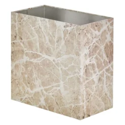 MDesign Small Metal Rectangular Trash Can Wastebasket, Garbage Bin -Baxton Studio Store GUEST 189cf579 2e23 4eb0 9eb7 41dba70d7885