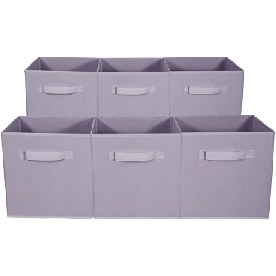 Sorbus 11 Inch Cube Storage Organizer Bins - 6 Pack 7 Sorbus 11 Inch Cube Storage Organizer Bins - 6 Pack - Image 5