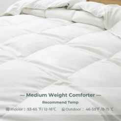 Peace Nest Lightweight & Medium Weight White Goose Feather Down Comforter -Baxton Studio Store GUEST 1956966a 73ed 42f8 8a70 efb14940bc8b