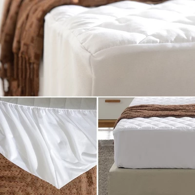 Cheer Collection Waterproof Quilted Mattress Protector - White 3 Cheer Collection Waterproof Quilted Mattress Protector - White