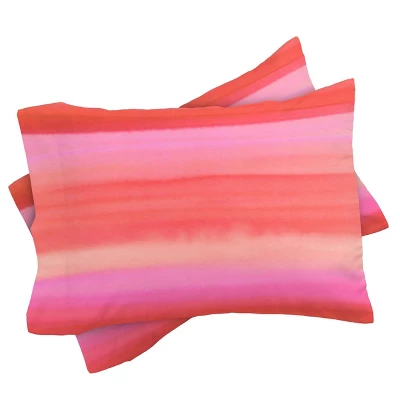Amy Sia Ombre Watercolor Comforter Set Pink - Deny Designs 4 Amy Sia Ombre Watercolor Comforter Set Pink - Deny Designs - Image 2