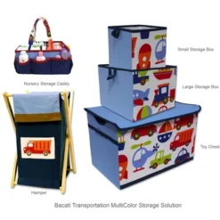 Bacati - Transportation Storage Toy Chest -Baxton Studio Store GUEST 1b543821 c4ec 4add b2c4 22166aa3f961