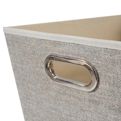 Simplify Large Grommet Storage Bin Brown 6 Simplify Large Grommet Storage Bin Brown - Image 4