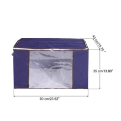 Unique Bargains Foldable Clothes Storage Bins For Clothes With Reinforced Handle Sturdy Zipper