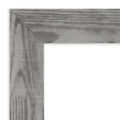 42" X 30" Non-Beveled Bridge Wood Bathroom Wall Mirror Gray - Amanti Art -Baxton Studio Store GUEST 1c08e464 7167 407b a207 7214fe85e754