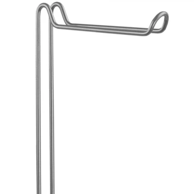 Home Basics Seville Free-Standing Dispensing Toilet Paper Holder, Satin Nickel 5 Home Basics Seville Free-Standing Dispensing Toilet Paper Holder, Satin Nickel - Image 3