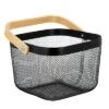 Simplify Mesh Tote With Bamboo Handle Black 1 Simplify Mesh Tote With Bamboo Handle Black -Baxton Studio Store GUEST 1ce1f5ab 8e0e 4591 b0cd d1e80a6b4d77