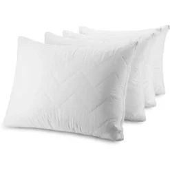 Waterguard Quilted Waterprof Cotton Top Pillow Protector Set Of 4 White -Baxton Studio Store GUEST 1d02650d 6050 4442 8e39 e0c2fa0329dd