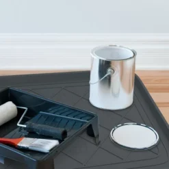 All Weather Boot Tray - Small Water-Resistant Plastic Utility Shoe Mat For Indoor And Outdoor Use In All Seasons By Stalwart (Set Of Two, Dark Grey) -Baxton Studio Store GUEST 1d888602 2b49 4778 8e44 804b26650fea