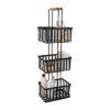 3 Tier Metal Spa Tower With Bamboo Handles Black - Simplify -Baxton Studio Store GUEST 1da8fa98 1c1a 4eca 97d0 defa35a2a29b