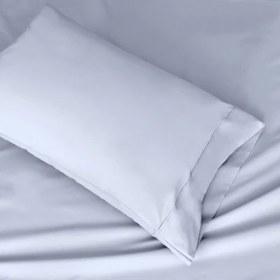 King 300 Thread Count Clean Performance Solid Sheet Set Blue - Sealy 7 King 300 Thread Count Clean Performance Solid Sheet Set Blue - Sealy - Image 5