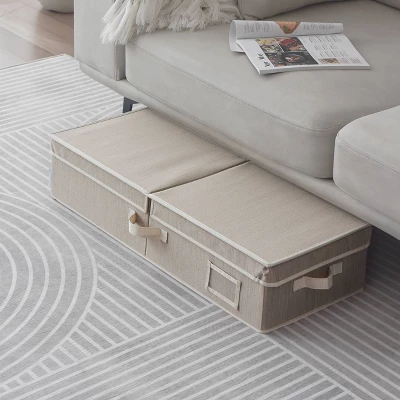 WeThinkStorage 30" X 12" X 6.5" Foldable Under Bed Organizer With Double Folding 4 WeThinkStorage 30" X 12" X 6.5" Foldable Under Bed Organizer With Double Folding - Image 2