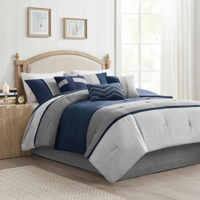 Overland Faux Suede Comforter Set 3 Overland Faux Suede Comforter Set