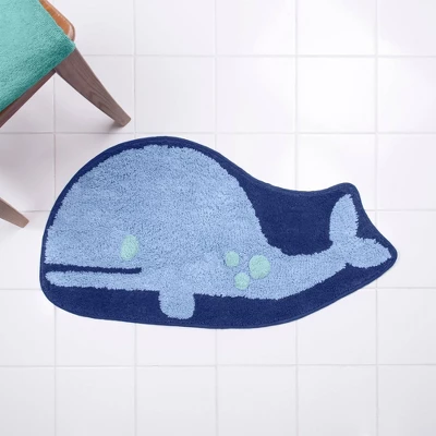 Whales Bath Rug - Allure Home Creations 3 Whales Bath Rug - Allure Home Creations