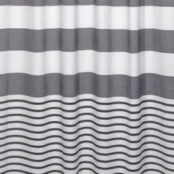 Catalina Shower Curtain Gray/White - Moda At Home