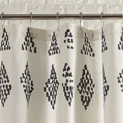 Prosperity Shower Curtain Black/Cream - Jungalow By Justina Blakeney -Baxton Studio Store GUEST 1f081014 54de 49c0 ba68 5ae6008bbfa1