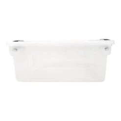 Homz 15.5 Qt Plastic Multipurpose Stackable Clear Storage Container Bins With Lid For Home Or Office Organization, Gray Latch (16 Pack) -Baxton Studio Store GUEST 1f1ac42c b622 4632 9bf6 bcd6b97b9e6e