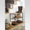3 Tier Shoe Rack Black Metal With Natural Wood - Brightroom⢠2 3 Tier Shoe Rack Black Metal With Natural Wood - Brightroom⢠-Baxton Studio Store GUEST 1f2cceea 00e7 47c8 8368 266f389021b9