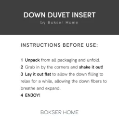 All Season Luxury White Duck Down Duvet Comforter Insert | BOKSER HOME 20 All Season Luxury White Duck Down Duvet Comforter Insert | BOKSER HOME -Baxton Studio Store GUEST 1f5119f9 c036 4378 88cc f0b372542e9c 1