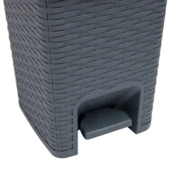 Square Wastepaper Basket And Toilet Brush Set Gray - Mind Reader -Baxton Studio Store GUEST 1fcd7b04 a751 482a 98ac 5ed15e16449e