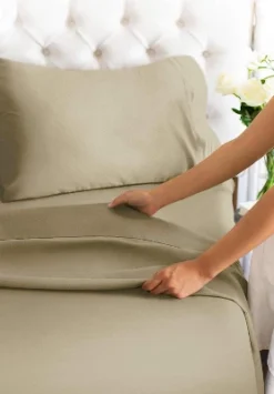 4 Piece 100% Cotton 400 Thread Count Sheet Set - CGK Linens 9 4 Piece 100% Cotton 400 Thread Count Sheet Set - CGK Linens -Baxton Studio Store GUEST 20b0f1f6 7da2 453b 8acc 5de1f2cb6468