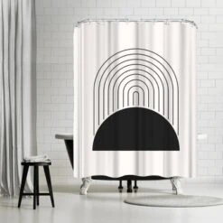 Americanflat 71" X 74" Shower Curtain Style 1 By ArtPrink -Baxton Studio Store GUEST 21ca7469 7c39 42ed a635 cf5b13a9547a
