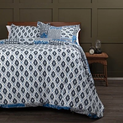Southshore Fine Living Global Patch Oversized Reversible Duvet Cover Set With Shams 6 Southshore Fine Living Global Patch Oversized Reversible Duvet Cover Set With Shams - Image 4