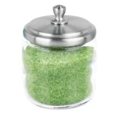 MDesign Glass Vanity Storage Organizer Apothecary Jar, 2 Pack -Baxton Studio Store GUEST 22227bb0 5122 40e0 86f8 ed126c9fabf2