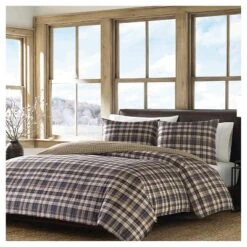Port Gamble Plaid Comforter And Sham Set Navy - Eddie Bauer® -Baxton Studio Store GUEST 2265e766 5517 44d8 a680 ec5405e41021