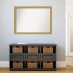 42" X 31" Non-Beveled Grace Bathroom Wall Mirror Brushed Gold - Amanti Art 13 42" X 31" Non-Beveled Grace Bathroom Wall Mirror Brushed Gold - Amanti Art -Baxton Studio Store GUEST 22830fa1 78e5 4eed 8d58 e2dc41e90f96