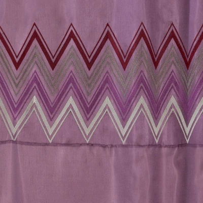 Myra Shower Curtain Purple - Lush Décor 4 Myra Shower Curtain Purple - Lush Décor - Image 2