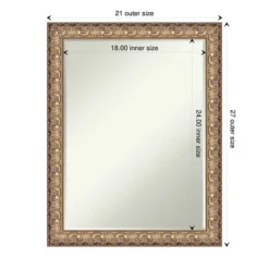 Amanti Art Florentine Gold Petite Bevel Wood Bathroom Wall Mirror 27.5 X 21.5 In. 12 Amanti Art Florentine Gold Petite Bevel Wood Bathroom Wall Mirror 27.5 X 21.5 In. -Baxton Studio Store GUEST 2454924f 89d5 45a6 82b3 13b10d460bf6