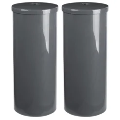 MDesign Toilet Tissue Roll Holder Canister Stand, Stores 3 Rolls, 2 Pack -Baxton Studio Store GUEST 2468ca3f 2773 4a4f a229 ba926fb0b0cb