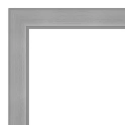 42" X 31" Non-Beveled Vista Brushed Nickel Bathroom Wall Mirror - Amanti Art -Baxton Studio Store GUEST 258eb05d 4f12 4b60 af9a 2411c1e43216