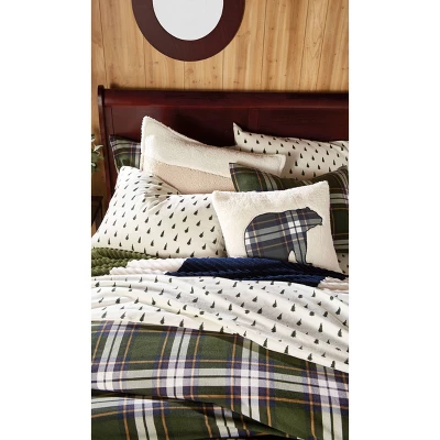 3Pc Newfield Plaid Comforter Set Green - G.H. Bass 3 3Pc Newfield Plaid Comforter Set Green - G.H. Bass