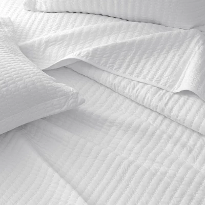 Great Bay Home Detailed Channel Stitch All-Season Reversible Quilt Set With Shams 3 Great Bay Home Detailed Channel Stitch All-Season Reversible Quilt Set With Shams