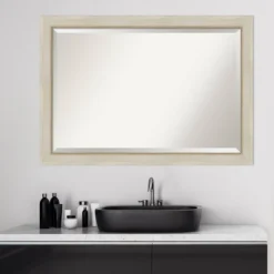 40" X 28" Parthenon Framed Bathroom Vanity Wall Mirror Cream - Amanti Art -Baxton Studio Store GUEST 277b649b 45e0 449f 923d 92ada64639b0