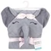 Hudson Baby Infant Girl Cotton Animal Face Hooded Towel, Flower Elephant, One Size -Baxton Studio Store GUEST 27965482 f519 4fdf 94ae 1042c85ef7f6