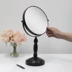 9" Round Two-Sided Swivel Vanity Makeup Mirror - Zadro -Baxton Studio Store GUEST 27bf5805 b7fb 4539 a7f9 490aaae1b349