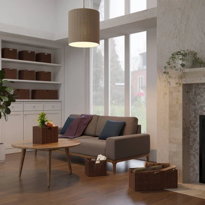 3pc Tessa Woven Rope 3 Small Basket Set Walnut - Winsome 10 3pc Tessa Woven Rope 3 Small Basket Set Walnut - Winsome - Image 8