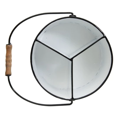 White Metal Caddy - Foreside Home & Garden 5 White Metal Caddy - Foreside Home & Garden - Image 3