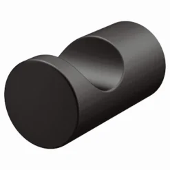 Wood Grip 24" 4-Piece Bathroom Hardware Accessory Set For Towels, Toilet Paper & Robe Hook - Matte Black