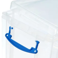 Really Useful Box 19 Liter Plastic Stackable Storage Container W/ Snap Lid & Built-In Clip Lock Handles For Home & Office Organization, Clear (3 Pack) -Baxton Studio Store GUEST 2976824d 0104 4bbf b4b8 df5ffac904b7 1