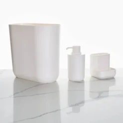 3pc Cade Bath Accessories Set Coconut - IDESIGN 8 3pc Cade Bath Accessories Set Coconut - IDESIGN -Baxton Studio Store GUEST 2ab379d9 4837 43df 8dd3 b9fa0944e0ff