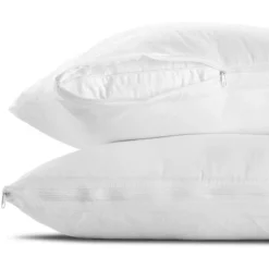 Better Bed Collection Poly/Cotton White PIllow Protectors 2 Pack