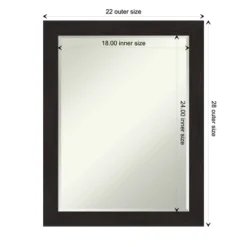 Furniture Espresso Narrow Petite Bevel Bathroom Wall Mirror 13 Furniture Espresso Narrow Petite Bevel Bathroom Wall Mirror -Baxton Studio Store GUEST 2b3507c3 5b9a 4782 839b ff37bb797737