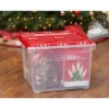 IRIS USA Ornament Storage Box, Plastic Organization Container Bin, Clear/Red -Baxton Studio Store GUEST 2b5d3509 292d 4616 9828 d2818b08dabf